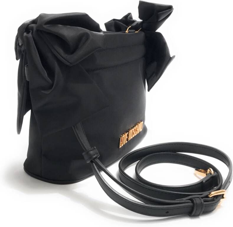 Moschino Dames Love Schoudertas van Zwart Nylon Zwart Dames