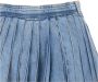 Moschino Lichtblauwe Denim Shorts met Zijzak en Geplooide Inzet Blue Dames - Thumbnail 2