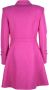 Moschino Fuchsia Blade Runner Coat Pink Dames - Thumbnail 2