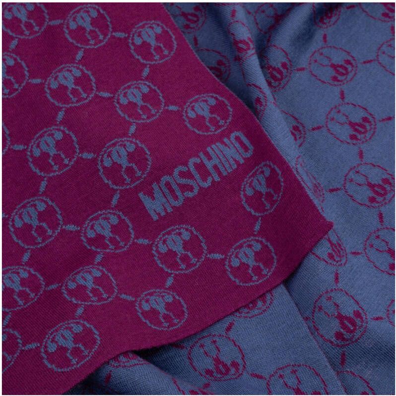 Moschino Double Question Mark Scarf Paars Dames