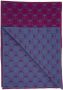 Moschino Logo Patroon Dubbel Vraagteken Sjaal Purple Dames - Thumbnail 2
