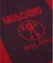 Moschino Double Question Mark Wool scarf Rood Dames - Thumbnail 2