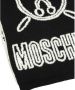 Moschino Double Question Mark Wool scarf Zwart Dames - Thumbnail 2