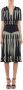 Moschino Georgette Midi Jurk met Strikdetail Black Dames - Thumbnail 2