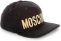 Moschino Luxe Gouden Gegalvaniseerde Logo Cap Black Heren - Thumbnail 2
