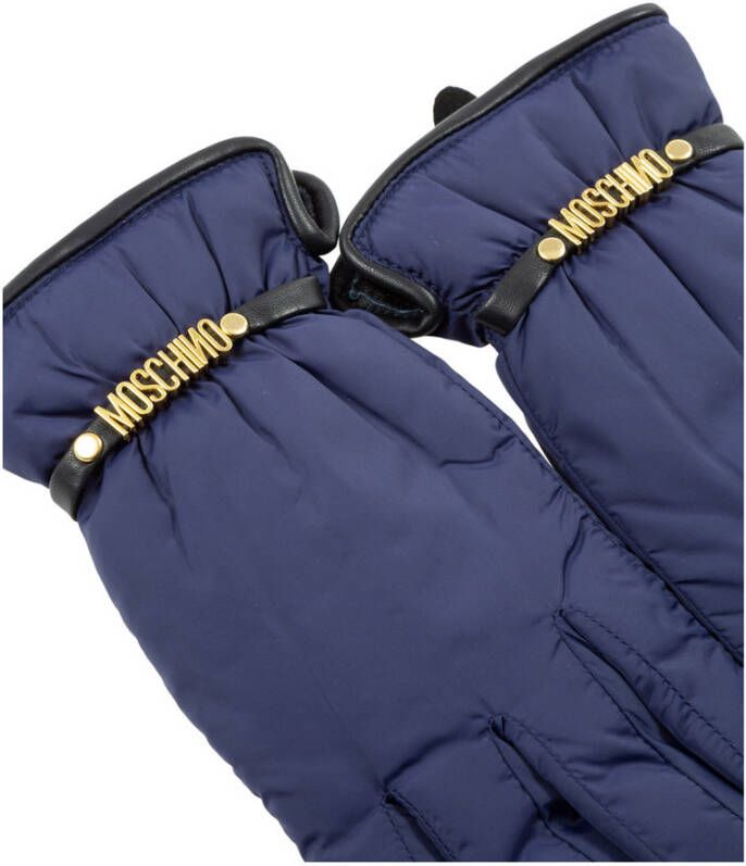 Moschino Gloves Blauw Dames