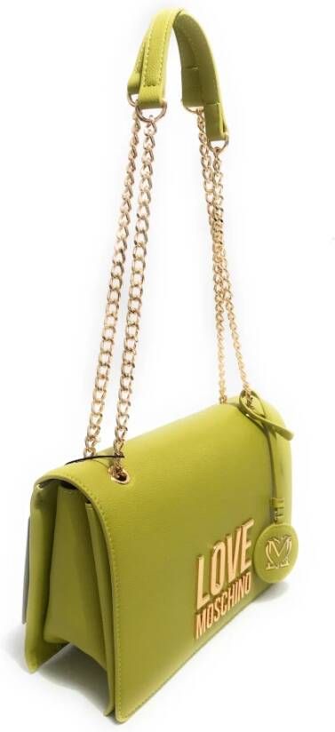 Moschino Groene Lime Love Dames Schoudertas Groen Dames