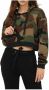 Moschino Camouflage Sweatshirt met capuchon Green Dames - Thumbnail 5
