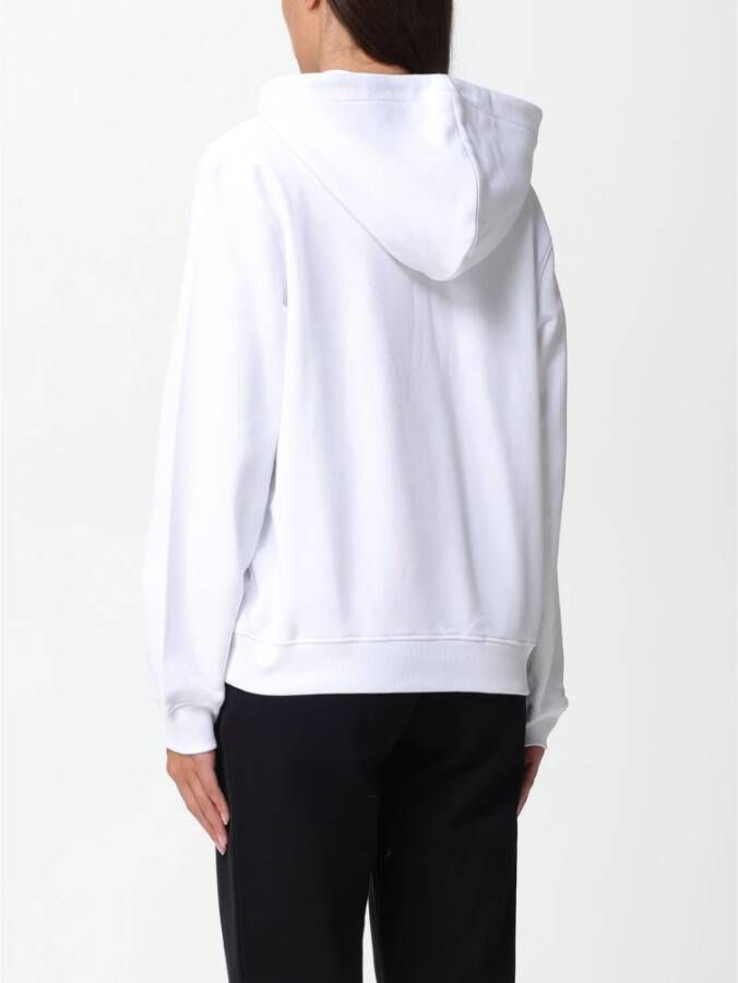 Moschino Stijlvolle Fleece Trui Wit Dames