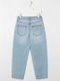 Moschino Kids Jeans met toelopende pijpen Blauw - Thumbnail 4