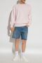 Moschino Blauwe Denim Shorts met Handgeschilderde Zijstrepen Blue Heren - Thumbnail 3