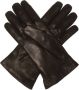 Moschino Leren handschoenen met logo Zwart Dames - Thumbnail 2