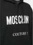 Moschino Zwarte katoenen hoodie met wit logo Black Heren - Thumbnail 2