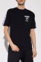 Moschino Zwart T-shirt met korte mouwen en dubbel vraagteken logo Black Heren - Thumbnail 5
