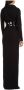 Moschino Zwarte lange jurk met vinyl tailleband Zwart Dames - Thumbnail 2