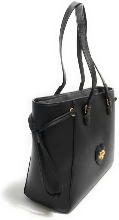 Moschino Love Shopping Zwarte Eco-Leren Dames Tas Zwart Dames