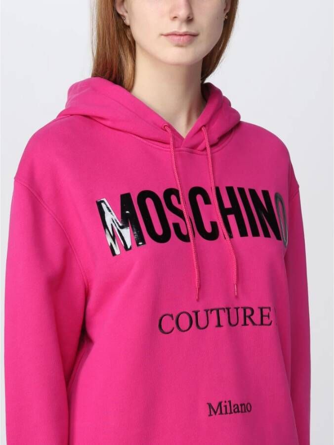 Moschino Luxe en comfortabele hoodie voor vrouwen Pink Dames