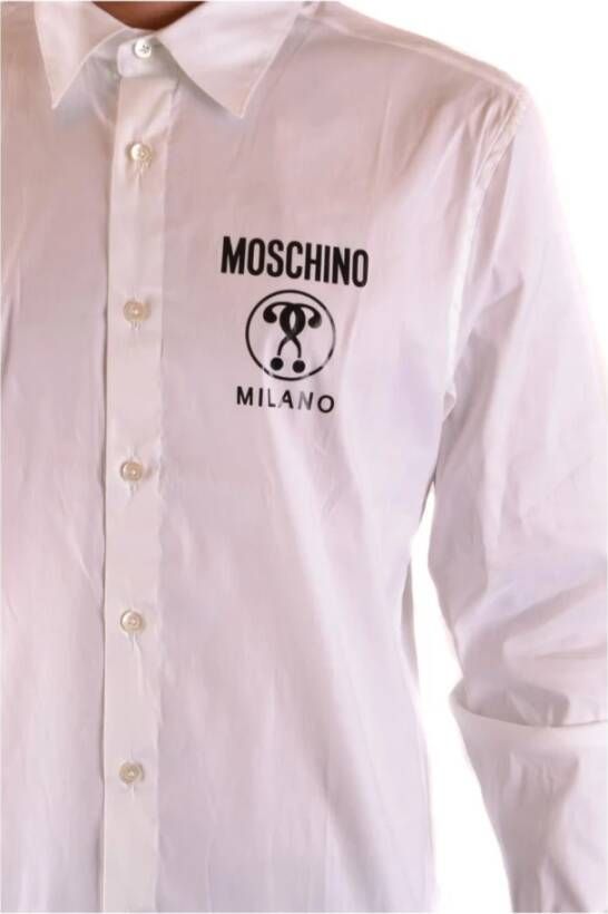Moschino Mens Shirt Wit Heren