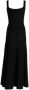 Moschino Flatterende Midi Jurk Black Dames - Thumbnail 2