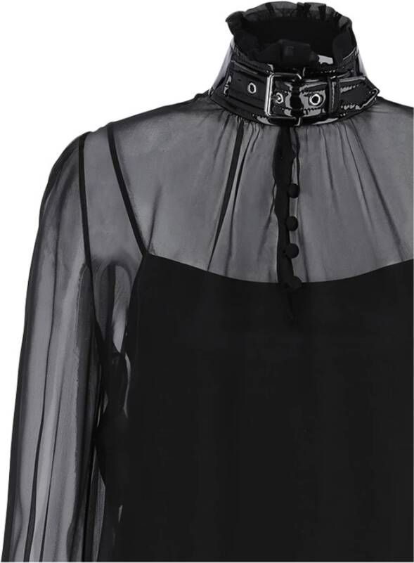 Moschino Overhemden en Blouses Overhemd Black Dames