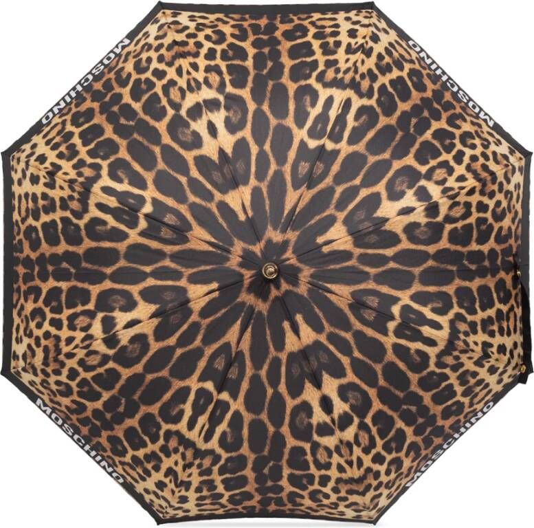 Moschino Paraplu met logo Bruin Unisex