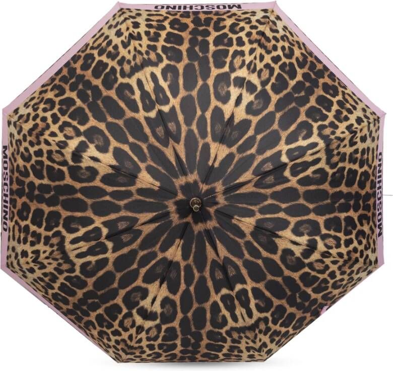 Moschino Paraplu met logo Bruin Unisex