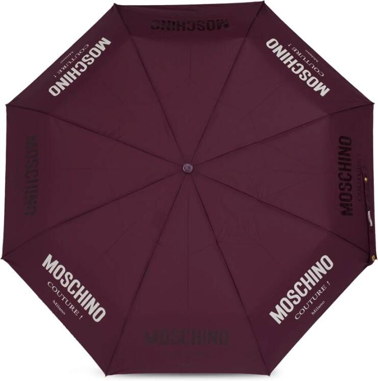 Moschino Paraplu met logo Paars Unisex
