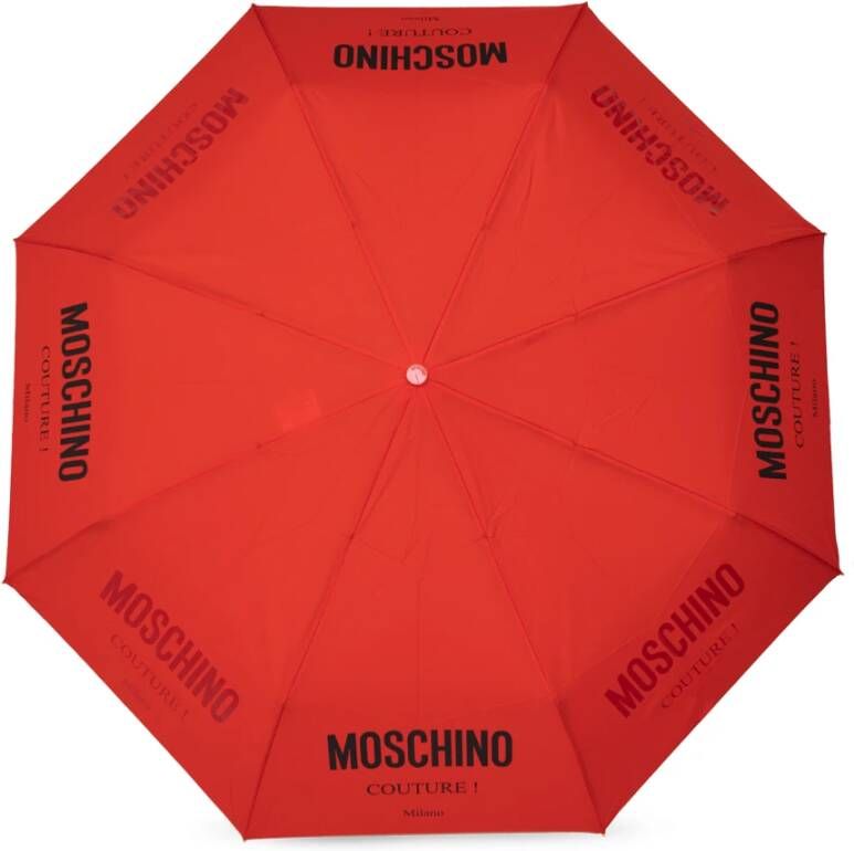 Moschino Paraplu met logo Rood Unisex
