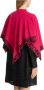 Moschino Luxe Wolblend Cape Jas Pink Dames - Thumbnail 2
