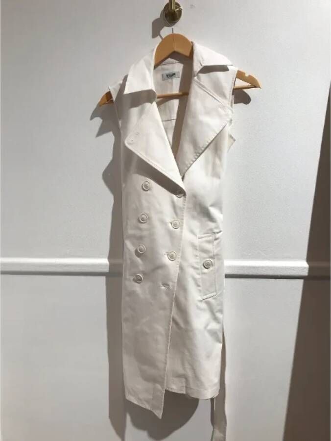Moschino Pre-Owned Pre-owned Cotton dresses Wit Dames