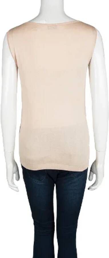 Moschino Pre-Owned Pre-owned Cotton tops Beige Dames