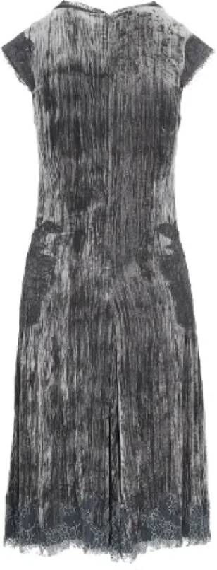 Moschino Pre-Owned Pre-owned Silk dresses Grijs Dames