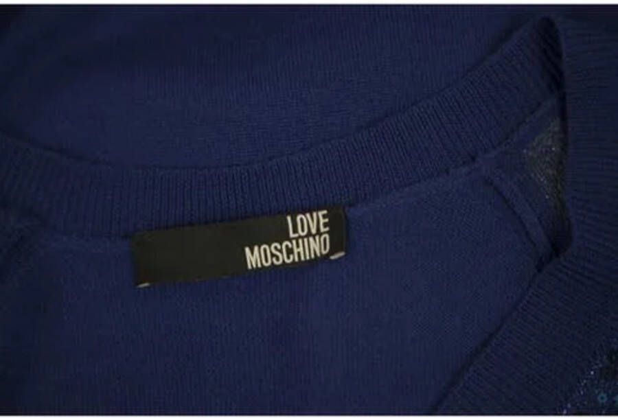 Moschino Pre-Owned Voldoende wollen jurken Blauw Dames