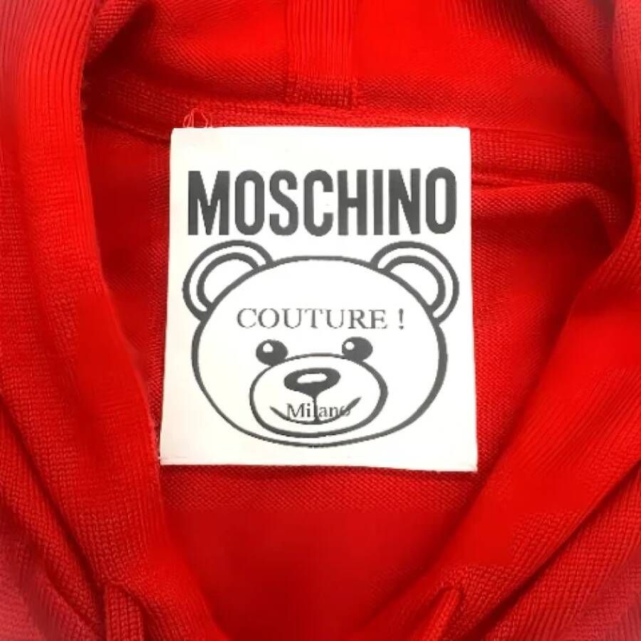 Moschino Pre-Owned Rode Wol Moschino Jurk Red Dames