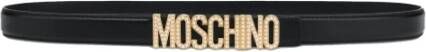 Moschino Riem met logo Zwart Dames