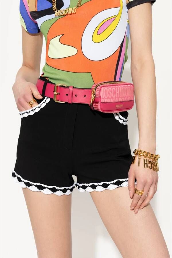 Moschino Belt with pouch Roze Dames