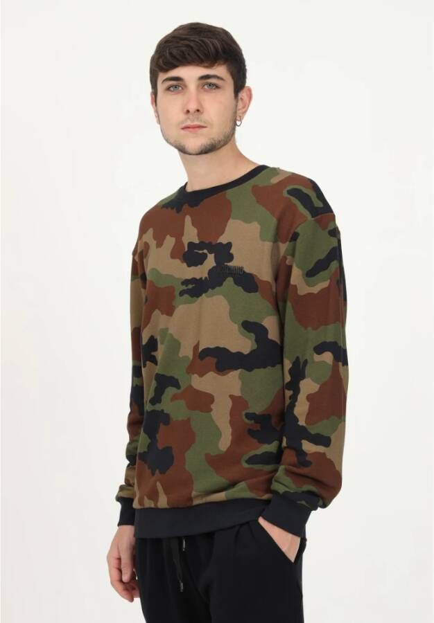Moschino Ronde hals gekweek Groen Heren