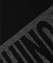 Moschino Zwarte Glitter Logo Poncho Black Dames - Thumbnail 2