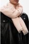 Moschino Sjaal met monogrampatroon Beige - Thumbnail 3