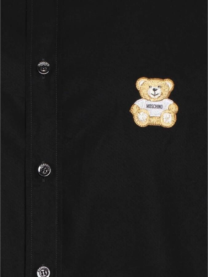 Moschino Shirts Zwart Heren