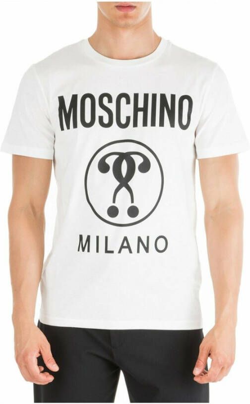 Moschino Short Sleeve Shirts Wit Heren