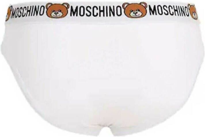 Moschino Slip pack van twee ter gelegenheid van Tedyy Bear Wit Heren