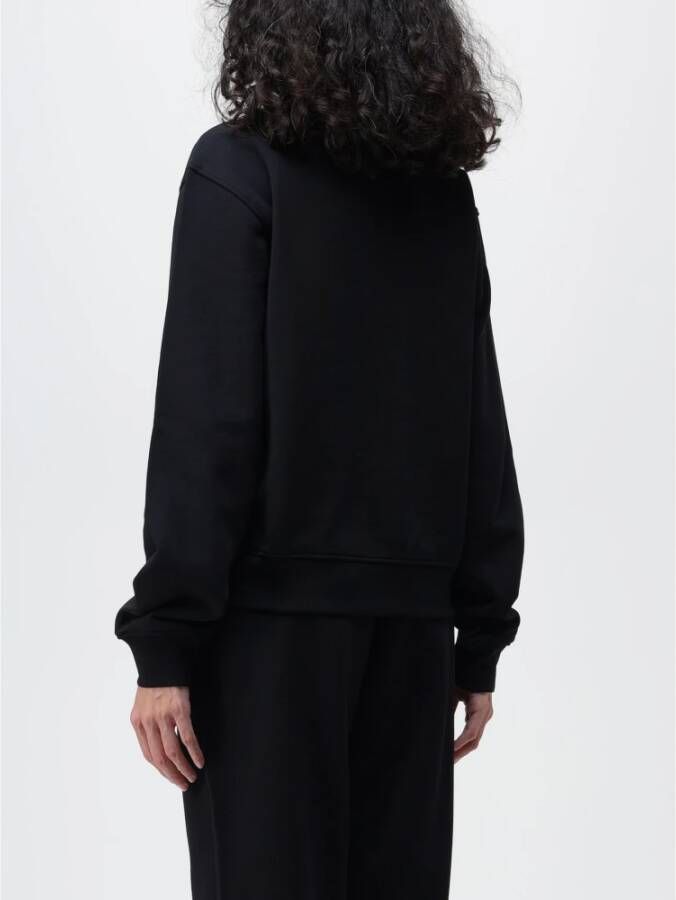 Moschino Stijlvolle Fleece Trui Zwart Dames