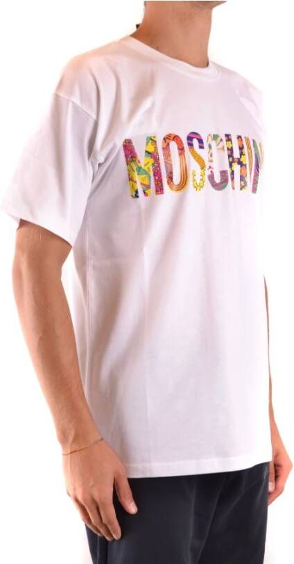 Moschino Stijlvolle Heren T-Shirt Verhoog je mode spel! White Heren