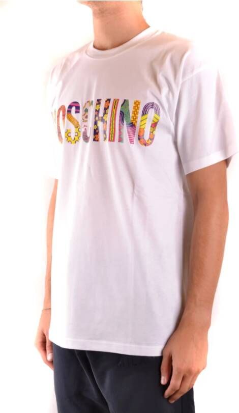 Moschino Stijlvolle Heren T-Shirt Verhoog je mode spel! White Heren