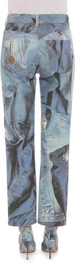 Moschino Straight Jeans Blauw Dames