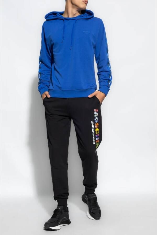 Moschino Sweatpants met logo Zwart Heren