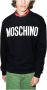 Moschino Zwarte Crewneck Sweatshirt voor Heren met Logo Print Black Heren - Thumbnail 8