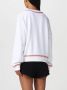 Moschino Wit Oranje Sweatshirt met Geborduurd Logo White Dames - Thumbnail 4