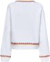 Moschino Wit Oranje Sweatshirt met Geborduurd Logo White Dames - Thumbnail 6